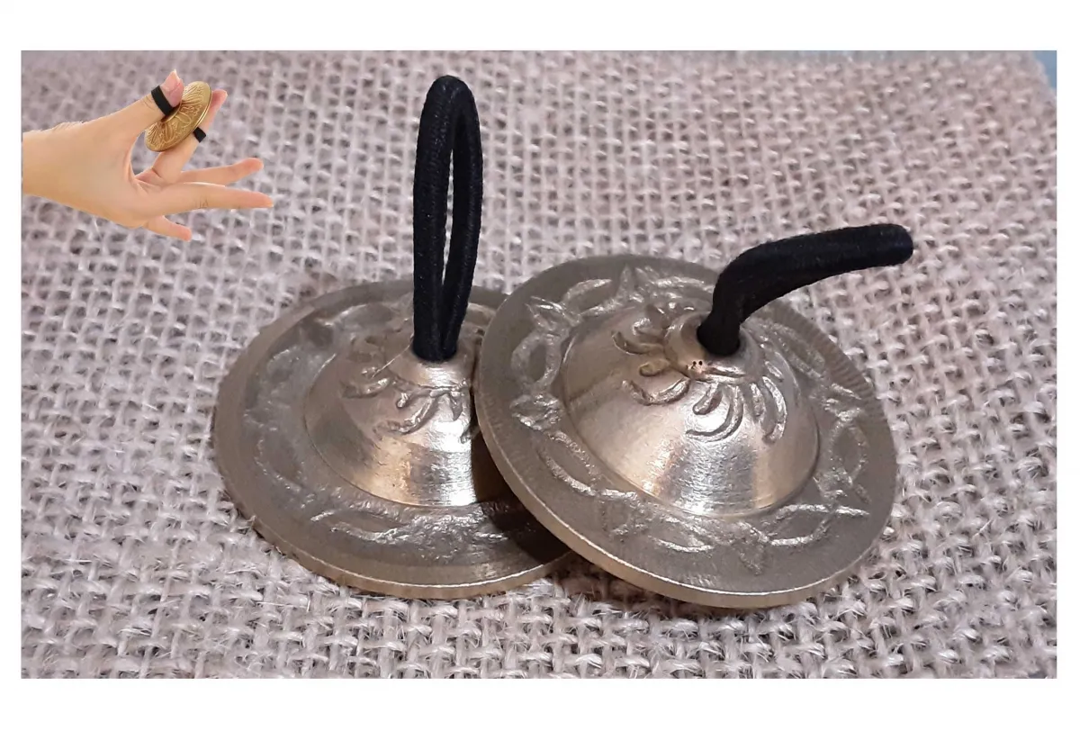 ESGOTADO! Cimbalo de Dedo - Par Bronze