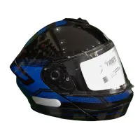 Capacete Ebf Xtroy GTR Articulado Preto Azul - Foto 4