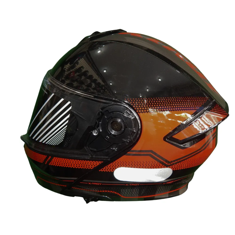 Capacete Ebf Xtroy GTR Articulado Preto Vermelho