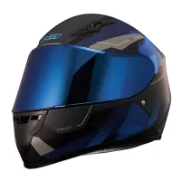 Capacete X 11 Trust Pro Transit Chumbo Azul - Foto 2