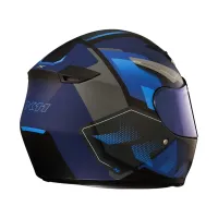 Capacete X 11 Trust Pro Transit Chumbo Azul - Foto 4