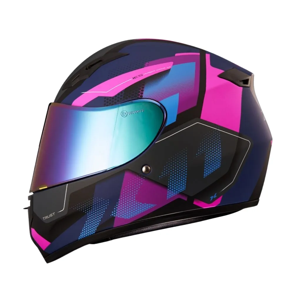 Capacete X 11 Trust Pro Transit Rosa Imagem