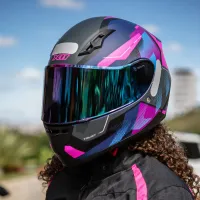 Capacete X 11 Trust Pro Transit Rosa - Foto 4