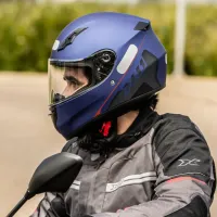 Capacete X 11 Trust Pro Transit Solides Azul - Foto 5