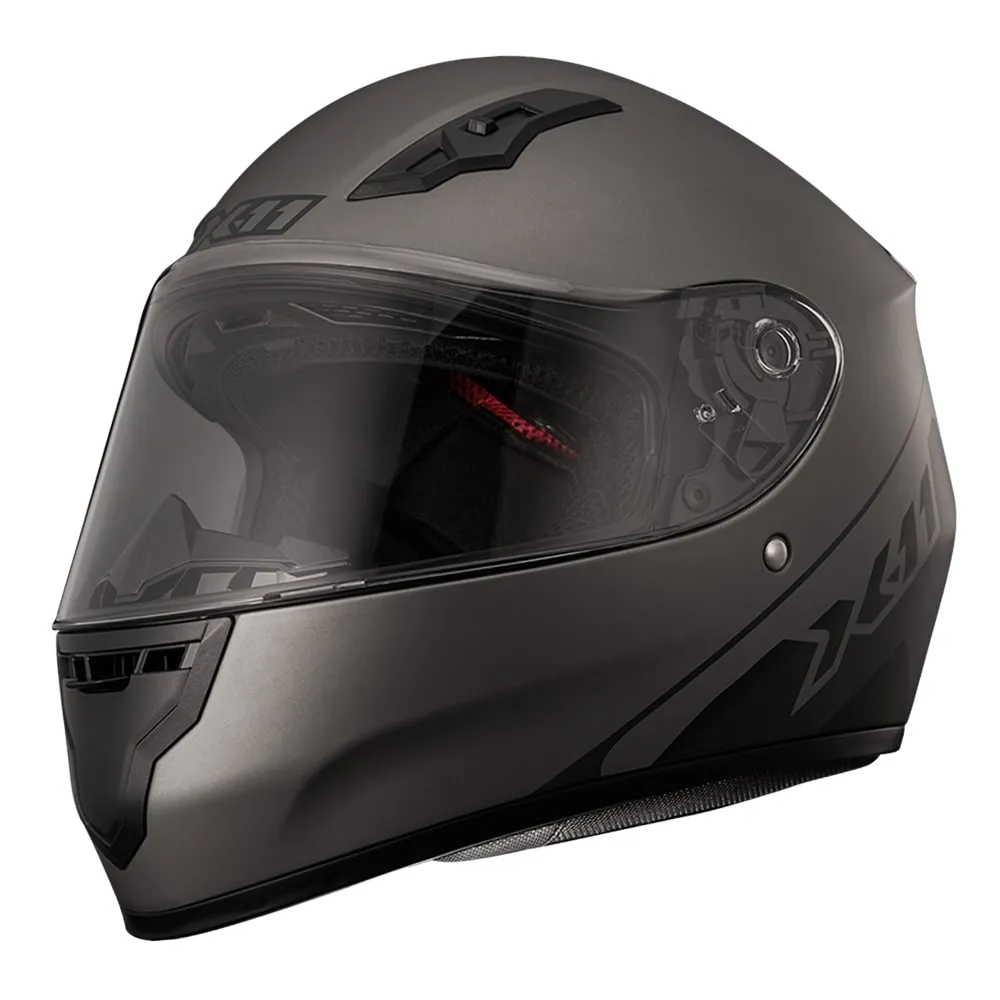 Capacete X 11 Trust Pro Transit Solides Chumbo Imagem