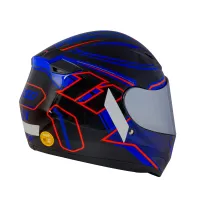 Capacete X 11 Trust Pro 11 Preto Azul - Foto 3