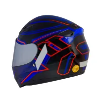 Capacete X 11 Trust Pro 11 Preto Azul - Foto 4