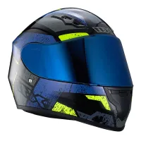 Capacete X 11 Trust Pro Ballads Azul Verde - Foto 2