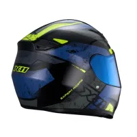 Capacete X 11 Trust Pro Ballads Azul Verde - Foto 4