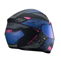 Capacete X 11 Trust Pro Ballads Azul Rosa - Foto 4