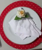 KIT COM 6 SOUSPLATS DUPLA FACE + PORTA GUARDANAPOS E GUARDANAPOS 3 - Foto 2