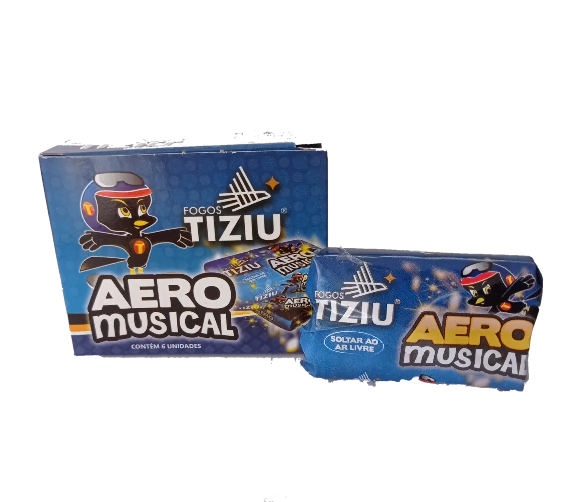 Aero Músical caixa com 6 Unidades  Imagem