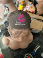 Ondulada Promoção 60/65cm.  Lace Front UltraHD humana AlBan cabelo brasileiro repartição  Livre - Foto 10