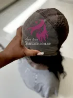 Ondulada Promoção 60/65cm.  Lace Front UltraHD humana AlBan cabelo brasileiro repartição  Livre - Foto 17