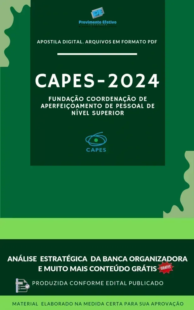 Apostila CAPES 2024 CONTABILIDADE Analista Ciência e Tecnologia
