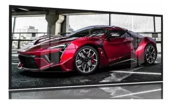 Quadro Decorativo Ferrari Esporte 130x60 Moldura 2x2 preta