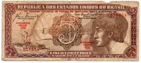 C111 - 5 Cruzeiros - Série 054 - Índio - Data: 1961 - UTG