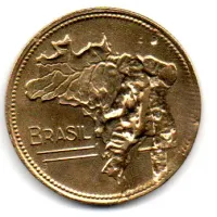 1942 - 5 Cruzeiros - Moeda Brasil - C/ Delaminação - Obs.: Limpeza imprópria - Foto 2