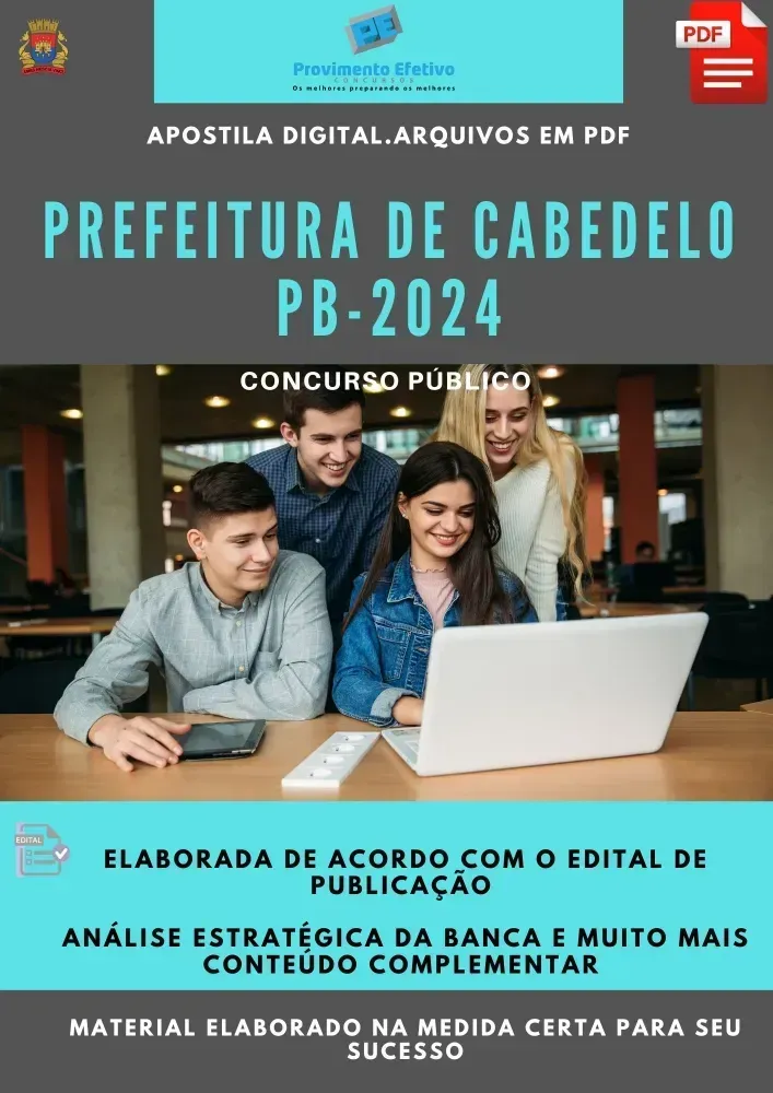 Apostila Prefeitura Cabedelo Educador Físico 2024 Imagem