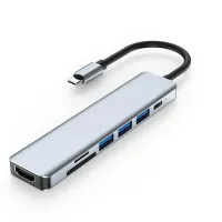 Adaptador/HUB 6x1 USB-C / HDMI/USB 3.0