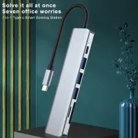 Adaptador/HUB 6x1 USB-C / HDMI/USB 3.0 - Foto 2