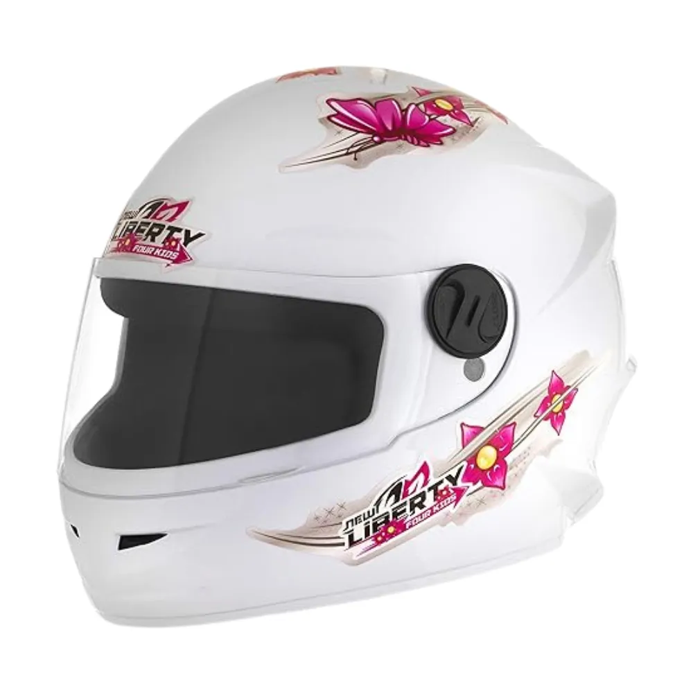 Capacete Protok Liberty kids infatil Branco Girls  Imagem