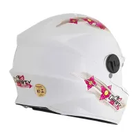 Capacete Protok Liberty kids infatil Branco Girls  - Foto 2