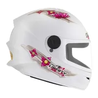 Capacete Protok Liberty kids infatil Branco Girls  - Foto 3
