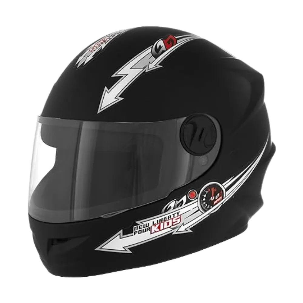 Capacete Protork Liberty kids infatil Preto Fosco