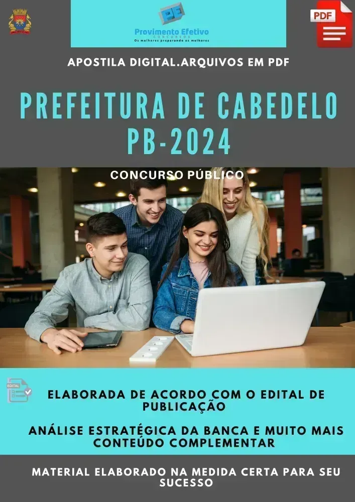 Apostila Prefeitura Cabedelo Nutricionista 2024 Imagem