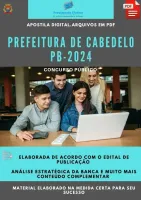 Apostila Prefeitura Cabedelo Psicólogo 2024