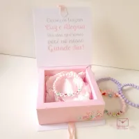 Caixinha + Pulseira - Convite para Daminha (Também disponível a pronta entrega) - Foto 3