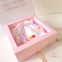 Caixinha + Pulseira - Convite para Daminha (Também disponível a pronta entrega) - Foto 6