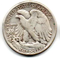 Estados Unidos - 1941 - 50 Cents - Half Dollar - Walking Liberty - Prata .900 - Aprox. 12.5g - 30,6mm - Foto 2