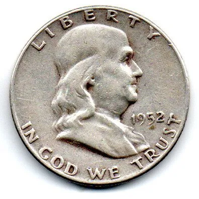 Estados Unidos - 1952 - 50 Cents - Half Dollar - Prata .900 - Aprox. 12,5g - 30,6mm