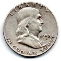 Estados Unidos - 1952 - 50 Cents - Half Dollar - Prata .900 - Aprox. 12,5g - 30,6mm