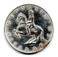 Áustria - 1961 - 5 Schilling - Prata .640 - Aprox. 5,2g - 23,5mm - Foto 2