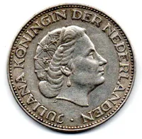 Holanda - 1959 - 2½ Gulden - Prata .720 - Aprox. 15g - 33mm - Foto 2