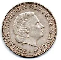 Holanda - 1964 - 2½ Gulden - Prata .720 - Aprox. 15g - 33mm - Foto 2