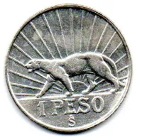 Uruguai - 1942 - 1 Peso - Prata .720 - Aprox. 9g - 27mm - Foto 2