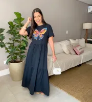 VESTIDO BORBOLETA - PRETO - Foto 7