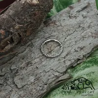 Argola Clicker em TITÂNIO MARTELADA Frontal 746 - Foto 2