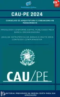 Apostila CAU PE Agente de Fiscalização Prova 2024
