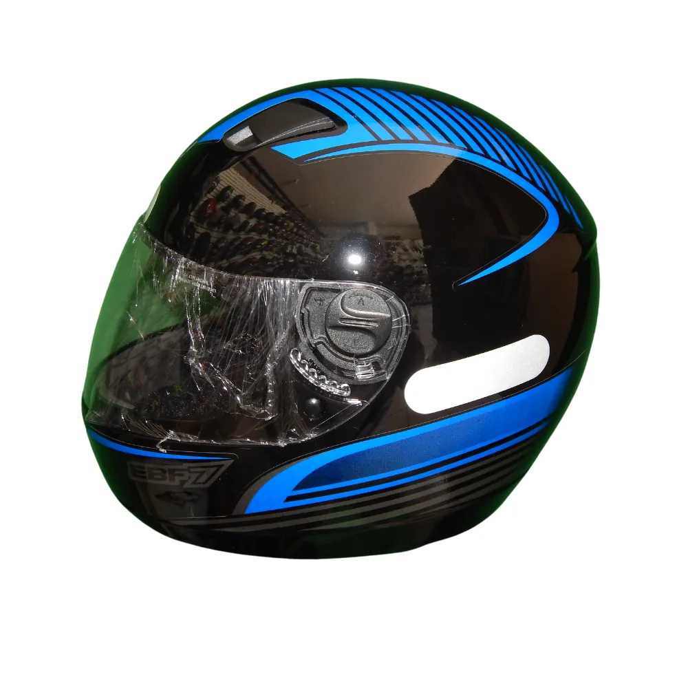 Capacete Ebf 7 Power Preto Azul Imagem