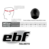 Capacete Ebf 7 Power Preto Prata - Foto 5