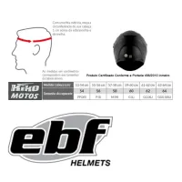Capacete Ebf 7 Power Preto Rosa - Foto 5