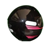 Capacete Ebf  7 Carbon Preto Rosa - Foto 3