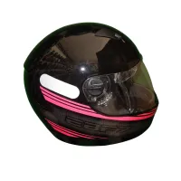 Capacete Ebf  7 Carbon Preto Rosa - Foto 4