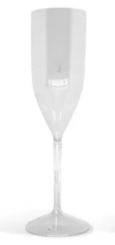 Taça p/ espumante de acrílico 180ml