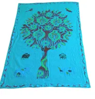 Tapeçaria Pano Bordado Artesanal Árvore da Vida. Rajastão 2 Modelos - Foto 2